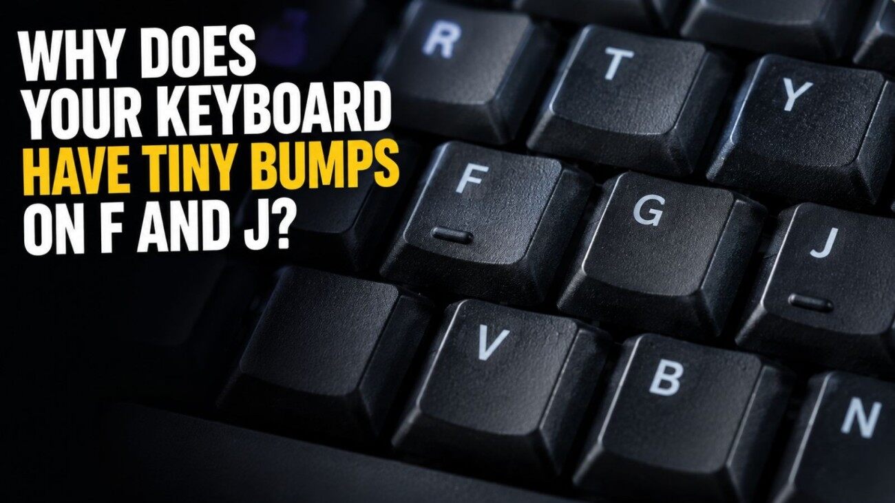 GK: Why Does Your Keyboard Have Tiny Bumps On F And J?