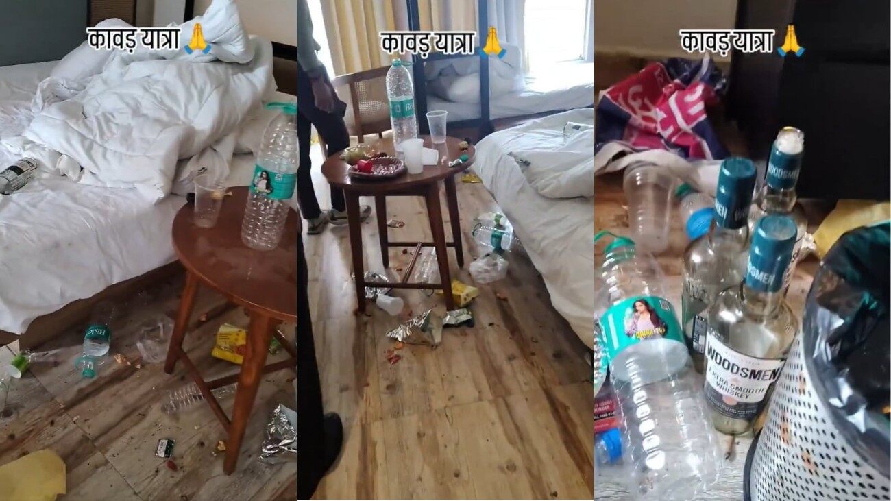 Watch: Kanwariyas Leave Alcohol Bottles, Trash In Room; Rishikesh Owner Says ‘Shudh Nagri Ko Ashudh Karne Aaye’