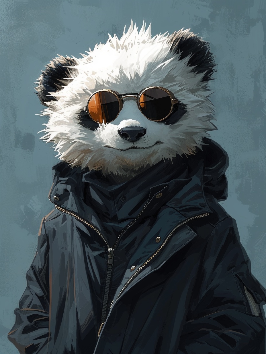 Cool Anthropomorphic Panda