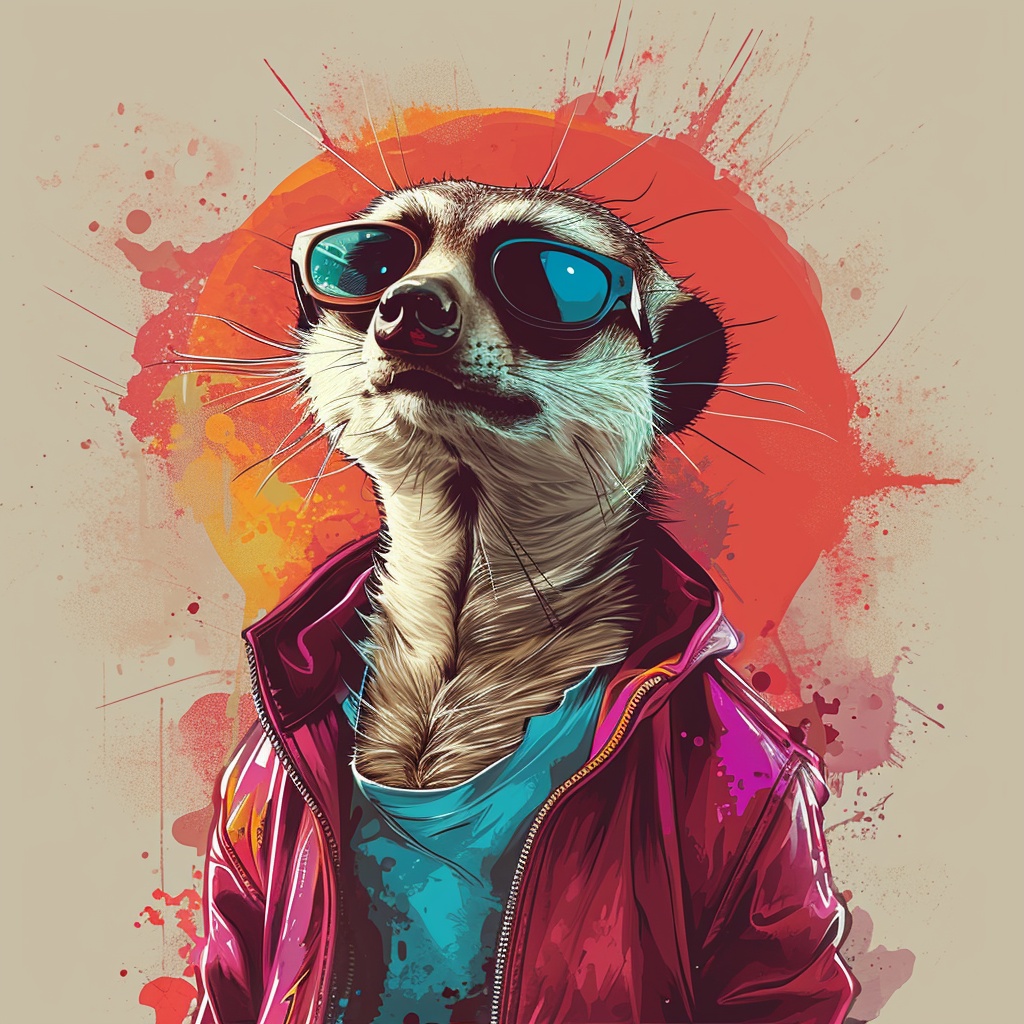 Cool Anthropomorphic Meerkat