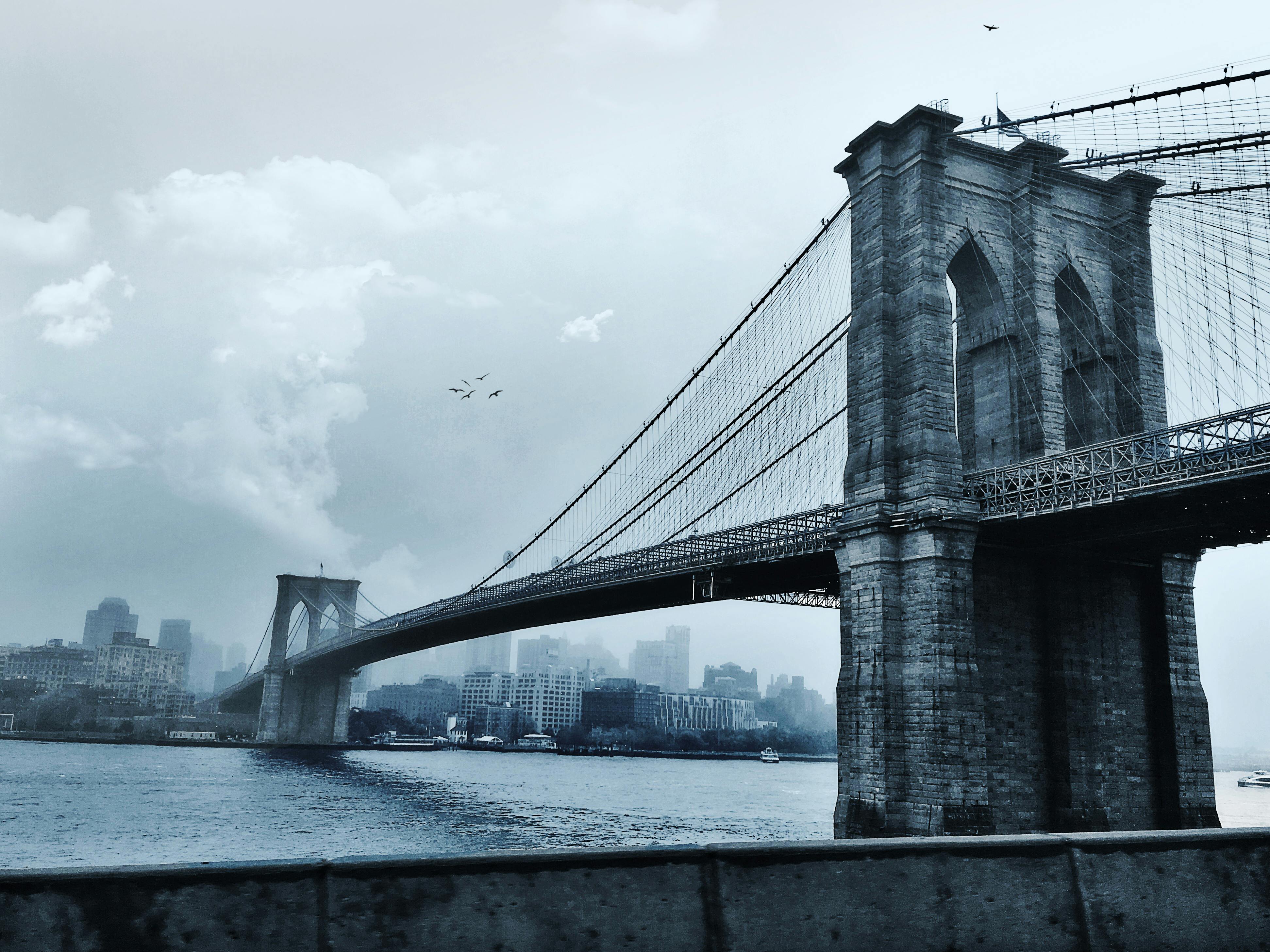 Brooklyn Bridge Over East River