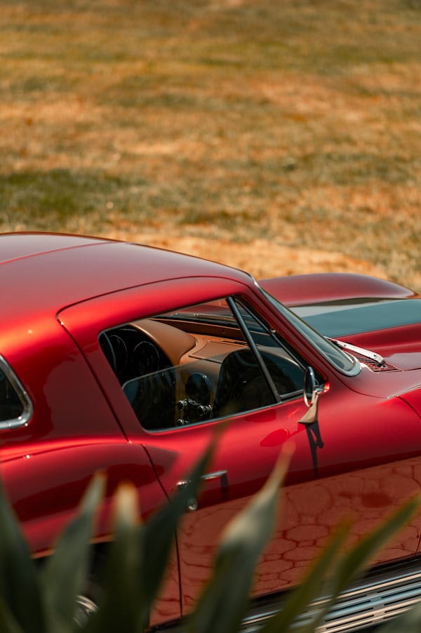 Red Vintage Classic Sports Car