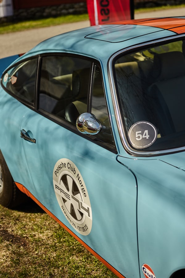 Vintage Gulf Porsche Side View