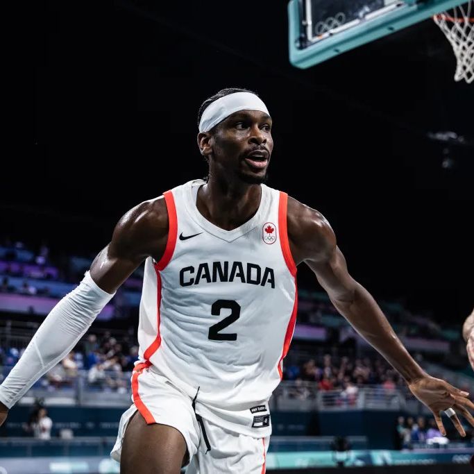 Canada Olympic Basketball Player #2 In Game