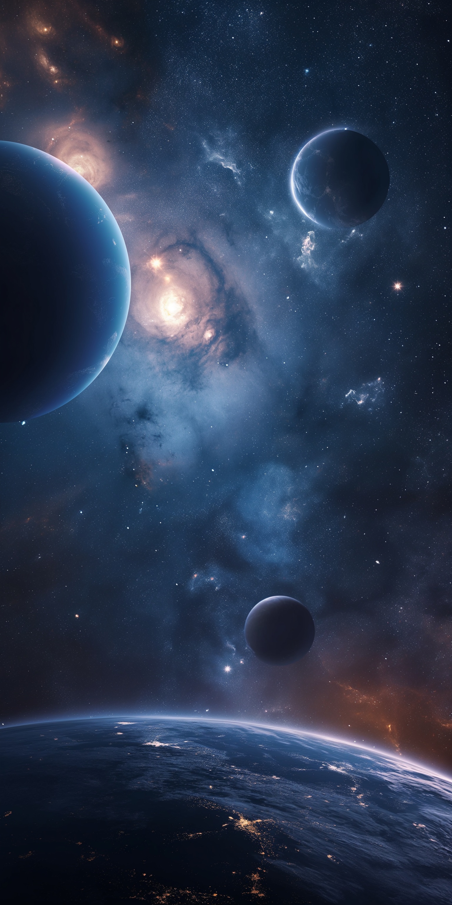 Planets in Deep Outer Space — Desktop Wallpapers