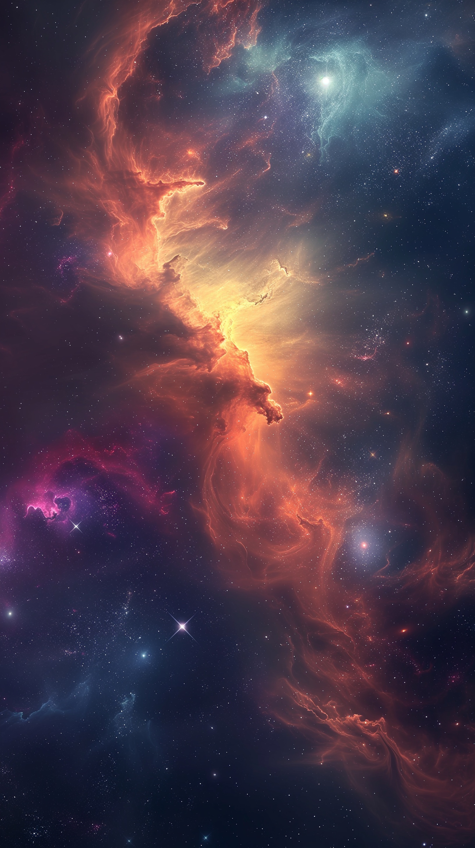 Vibrant Nebula in Outer Space