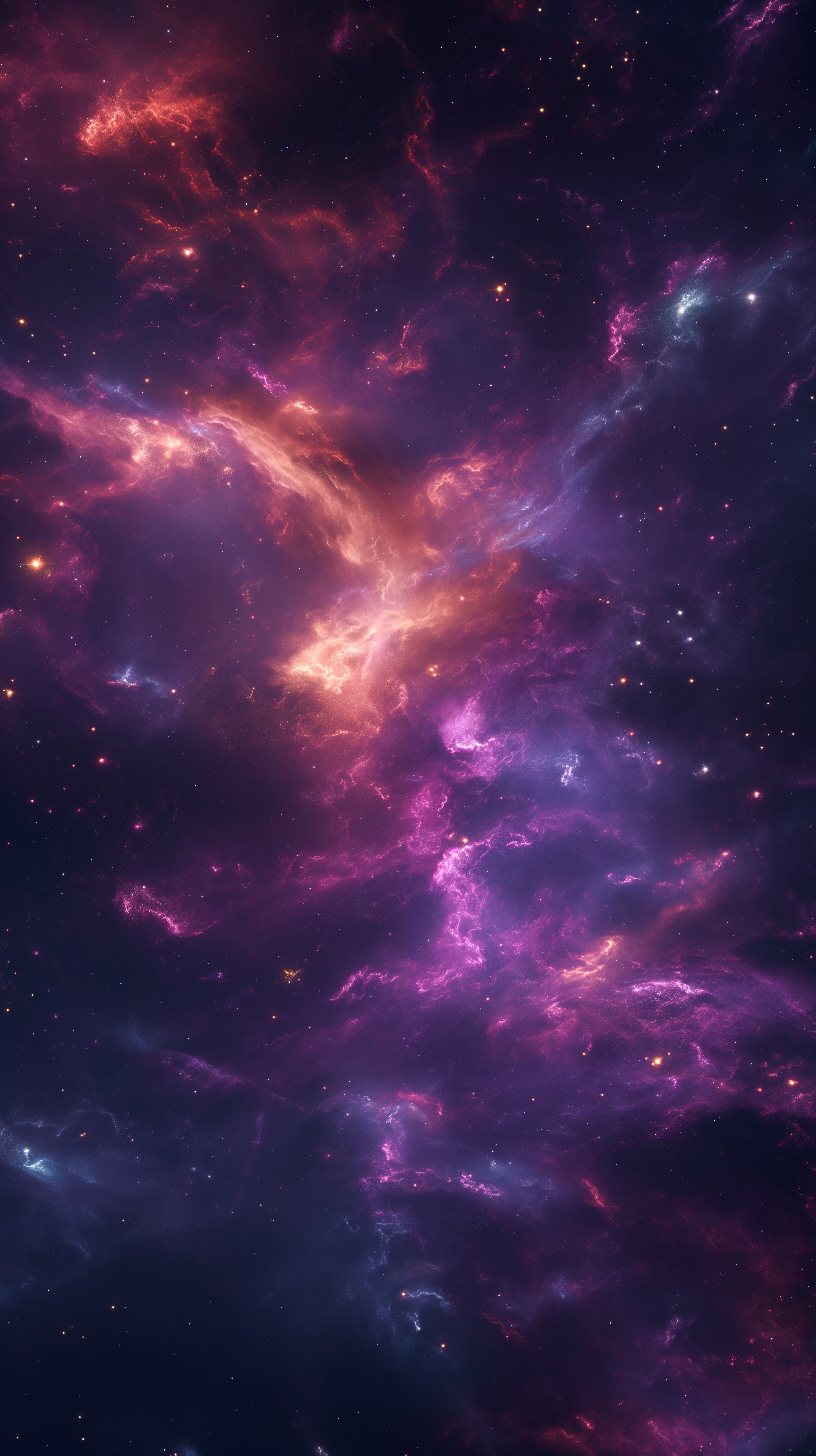 Vibrant Deep Space Nebula
