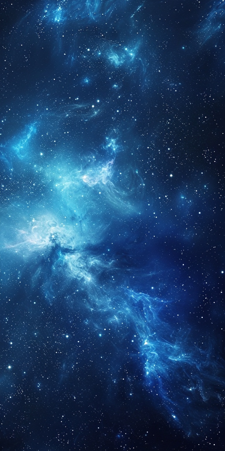 Blue Deep Space Nebula