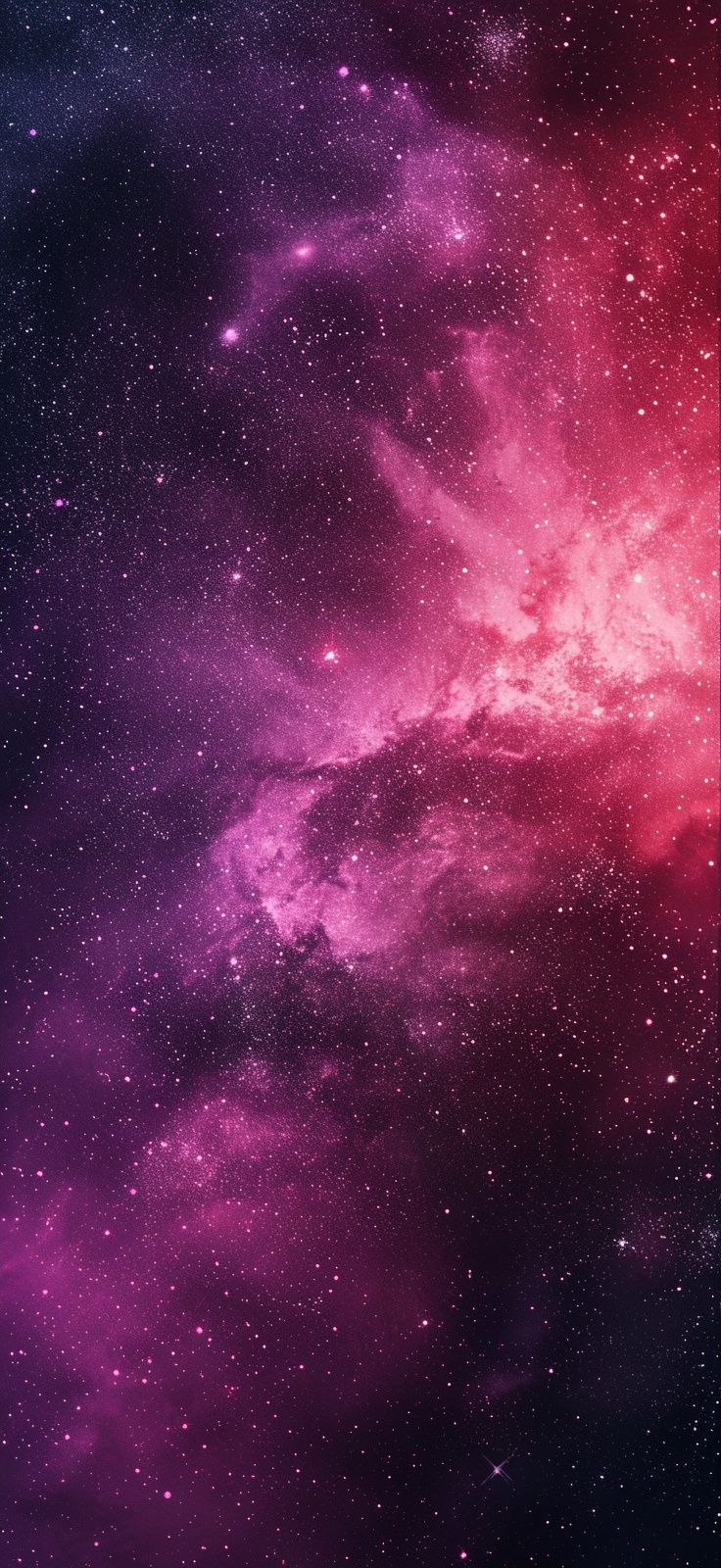 Pink and Purple Cosmic Nebula