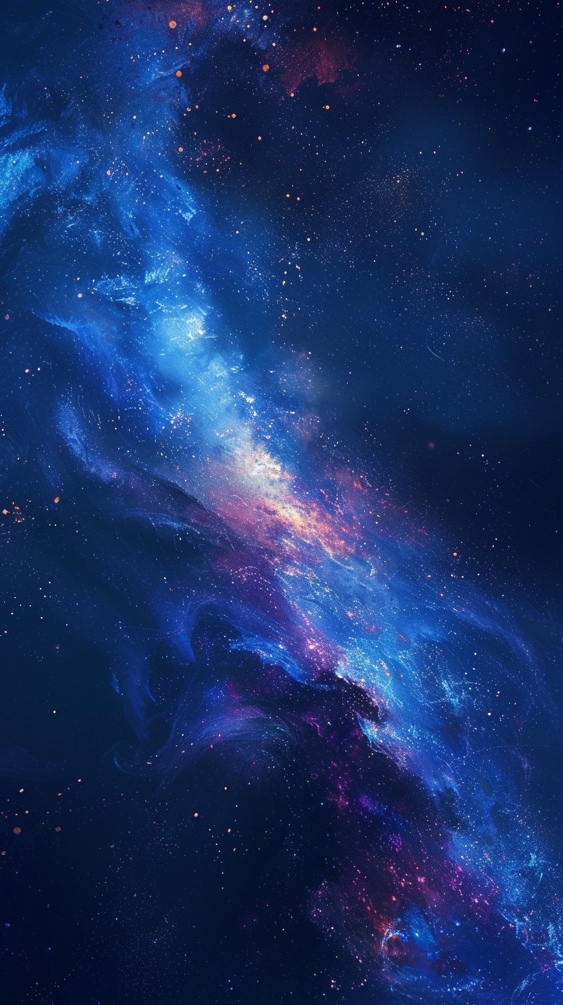 Blue Purple Deep Space Nebula
