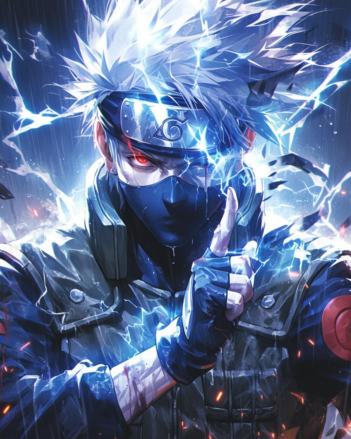 Kakashi Hatake Charging Lightning Jutsu