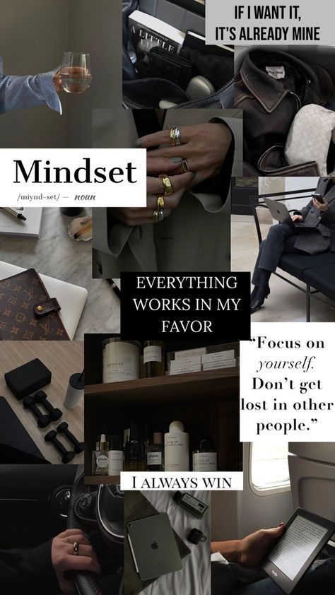 Aesthetic Mindset Motivation Collage