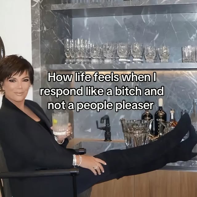 Kris Jenner Not People Pleaser Meme