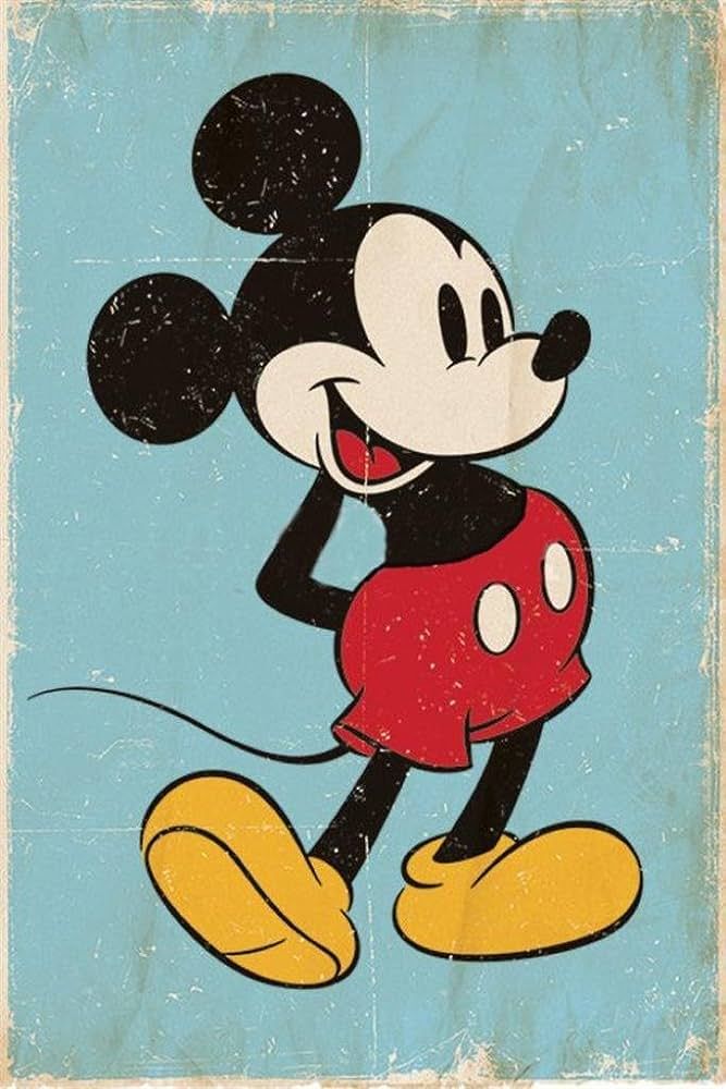 Vintage Mickey Mouse Illustration