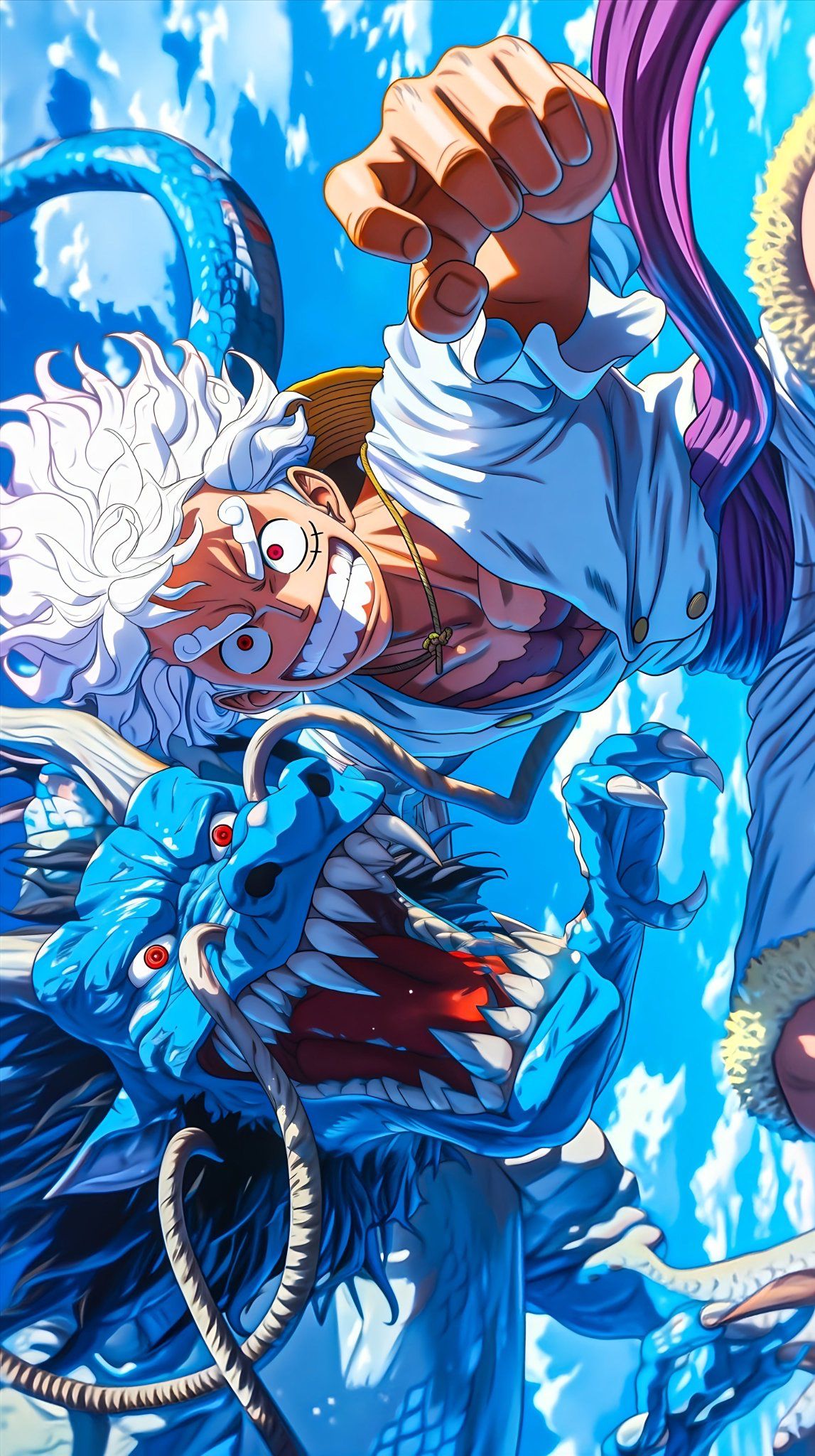 Luffy and Dragon Kaido Battle