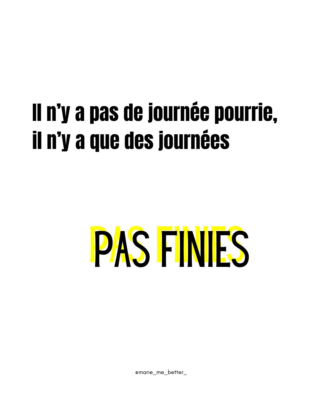 French Motivational Positivity Quote