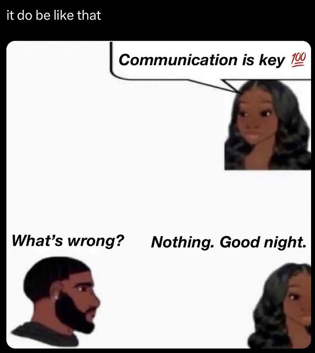 Communication Is Key Meme