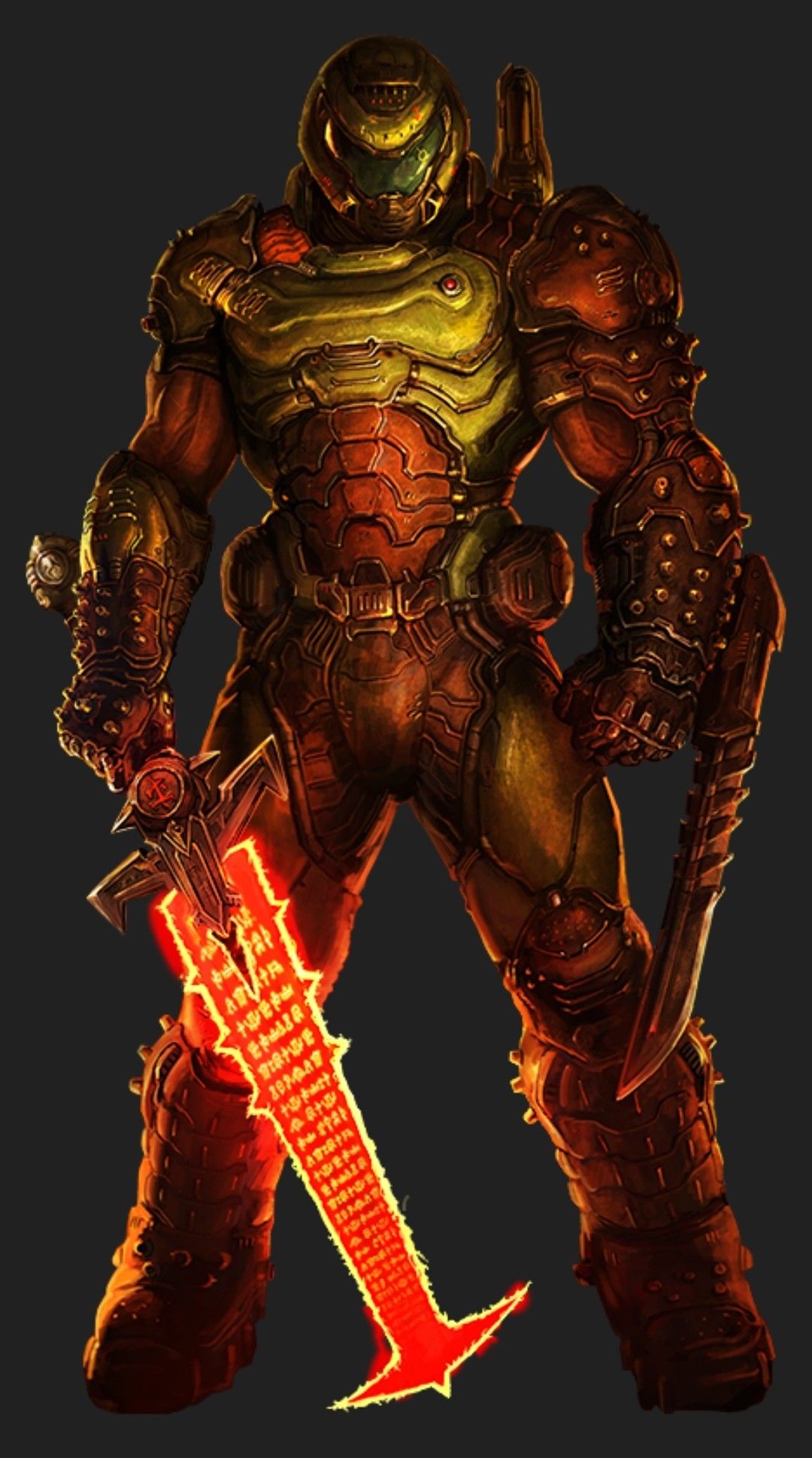 Doom Slayer with Glowing Crucible