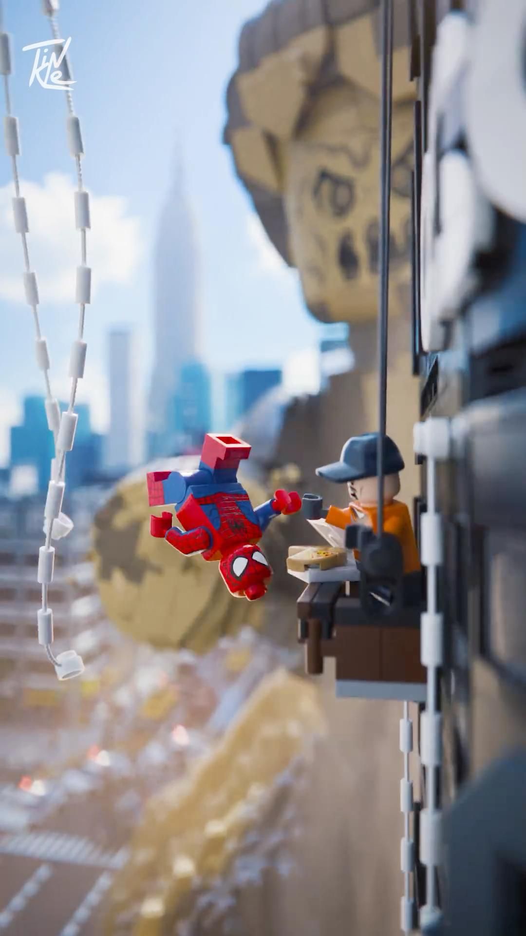 LEGO Spider-Man Hanging for Coffee