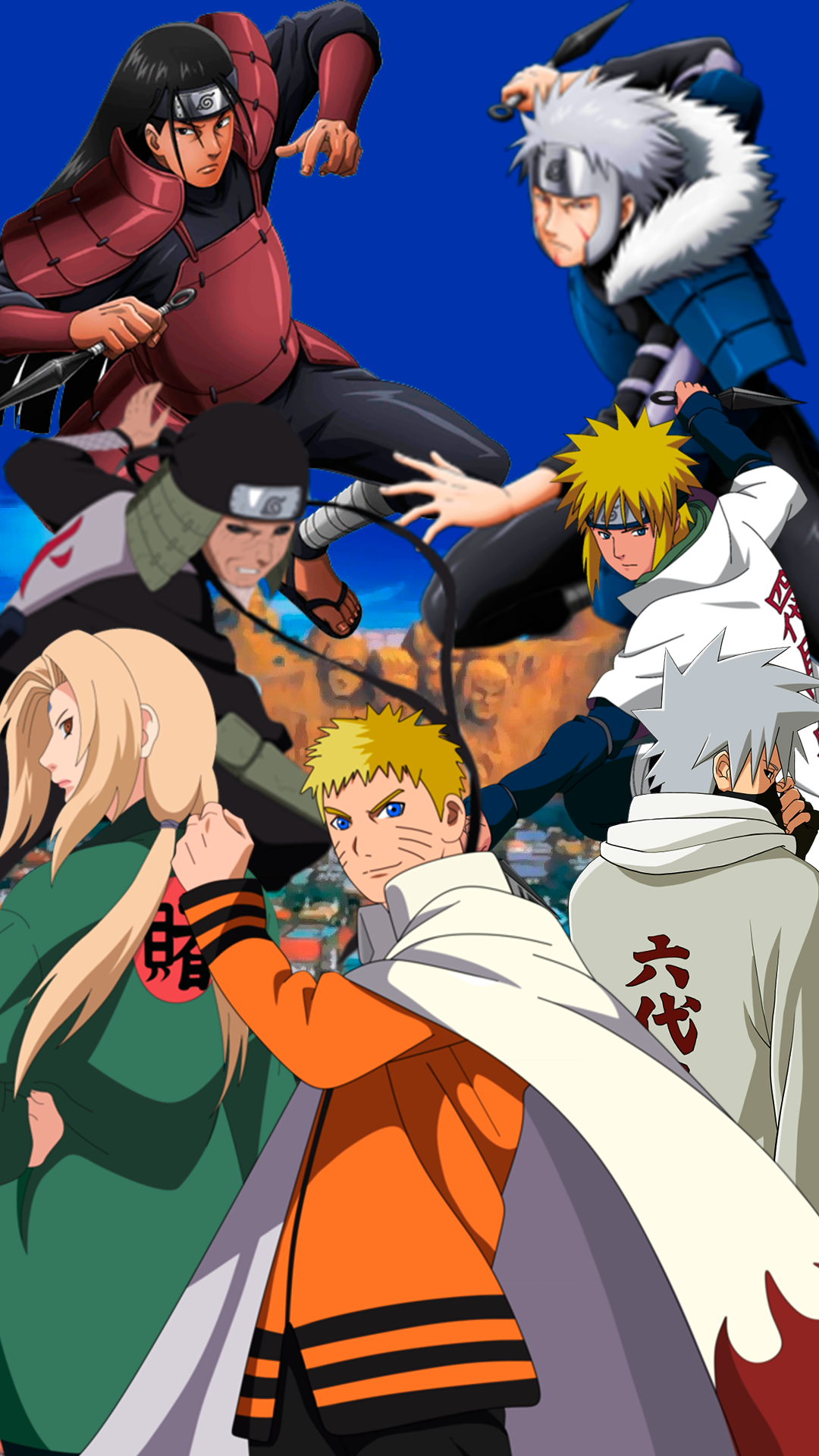 All Hokage Characters from Naruto
