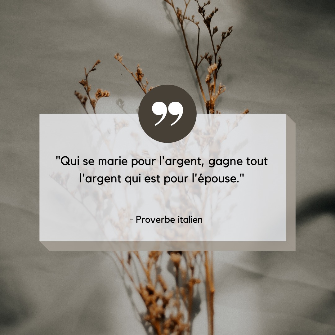 Italian Proverb Quote Graphic