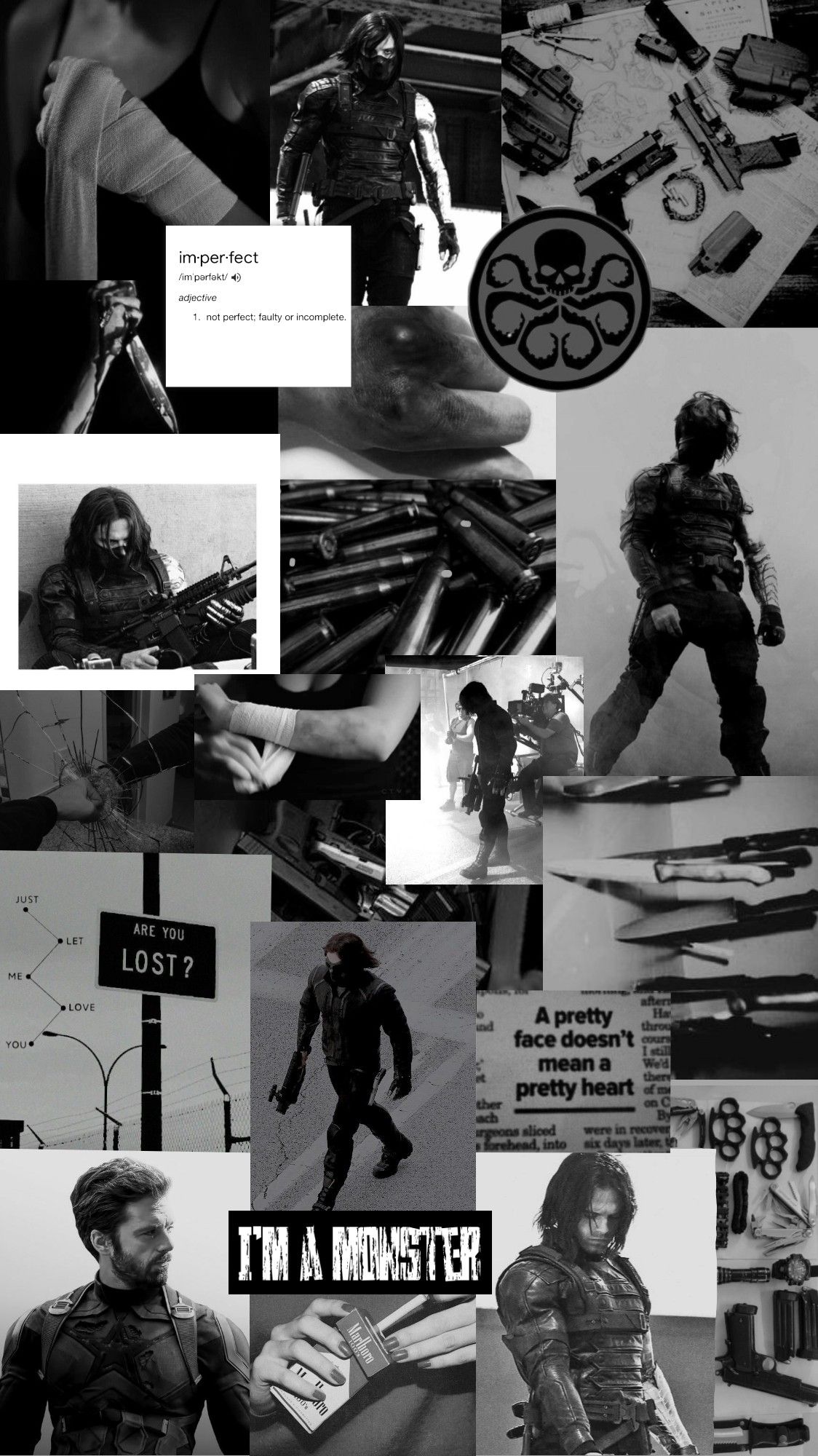 Winter Soldier Aesthetic Mood Board