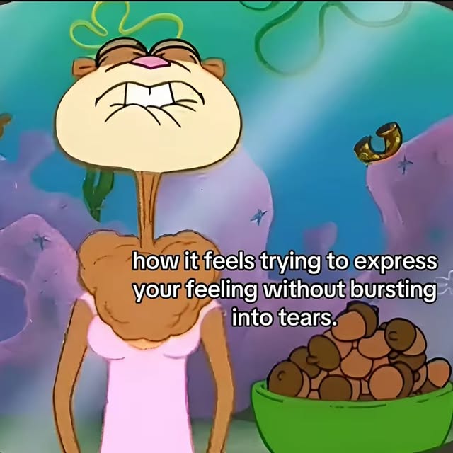 Relatable Holding Back Tears Meme
