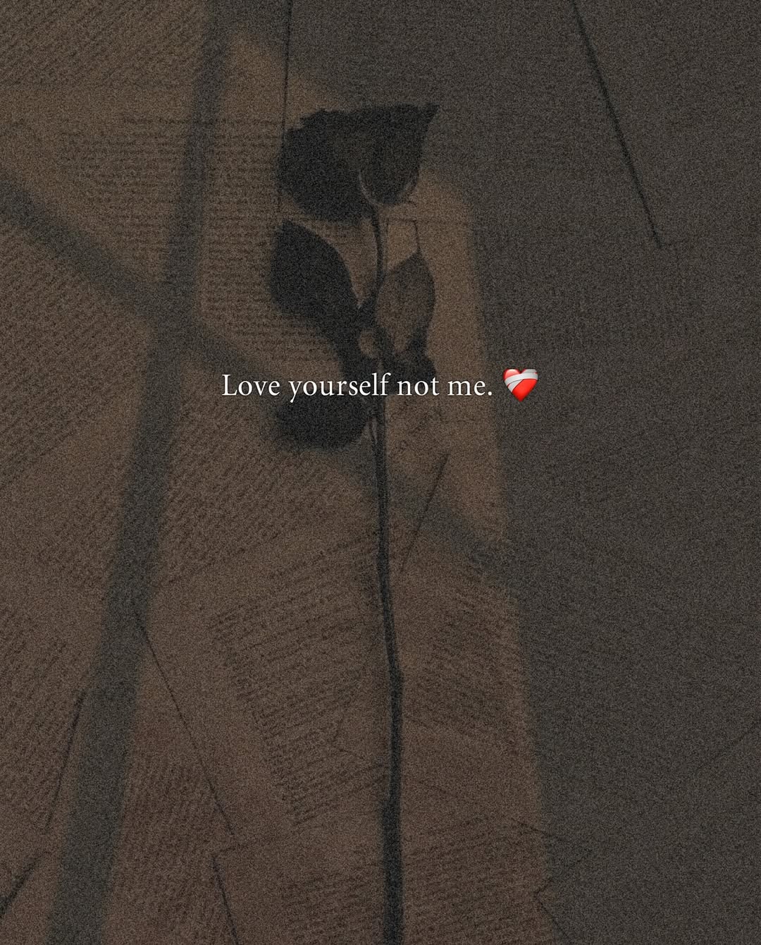 Love Yourself Not Me Aesthetic Graphic