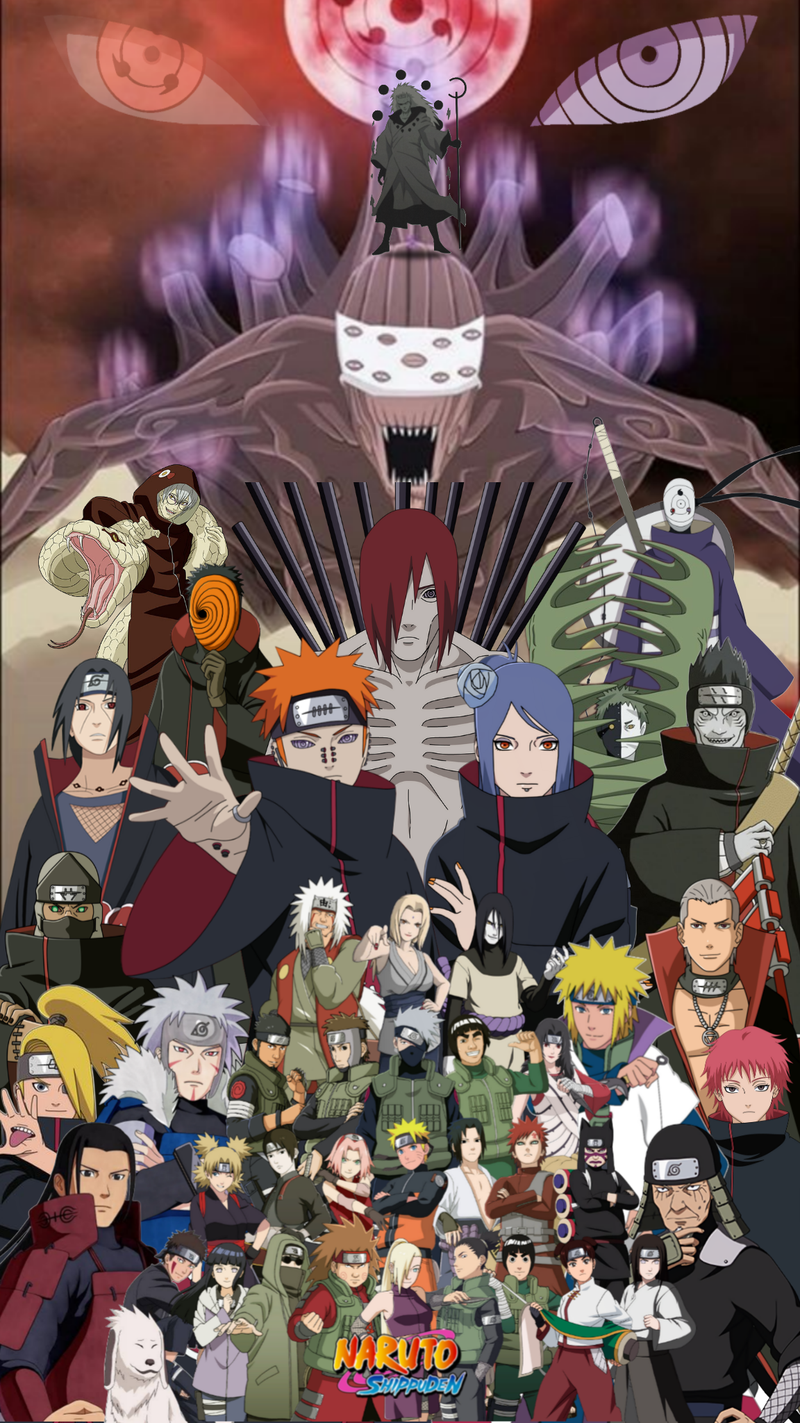 Naruto Shippuden Character Collage