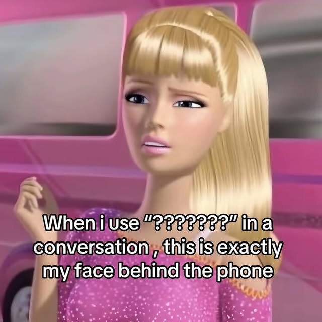 Confused Barbie Reaction Meme