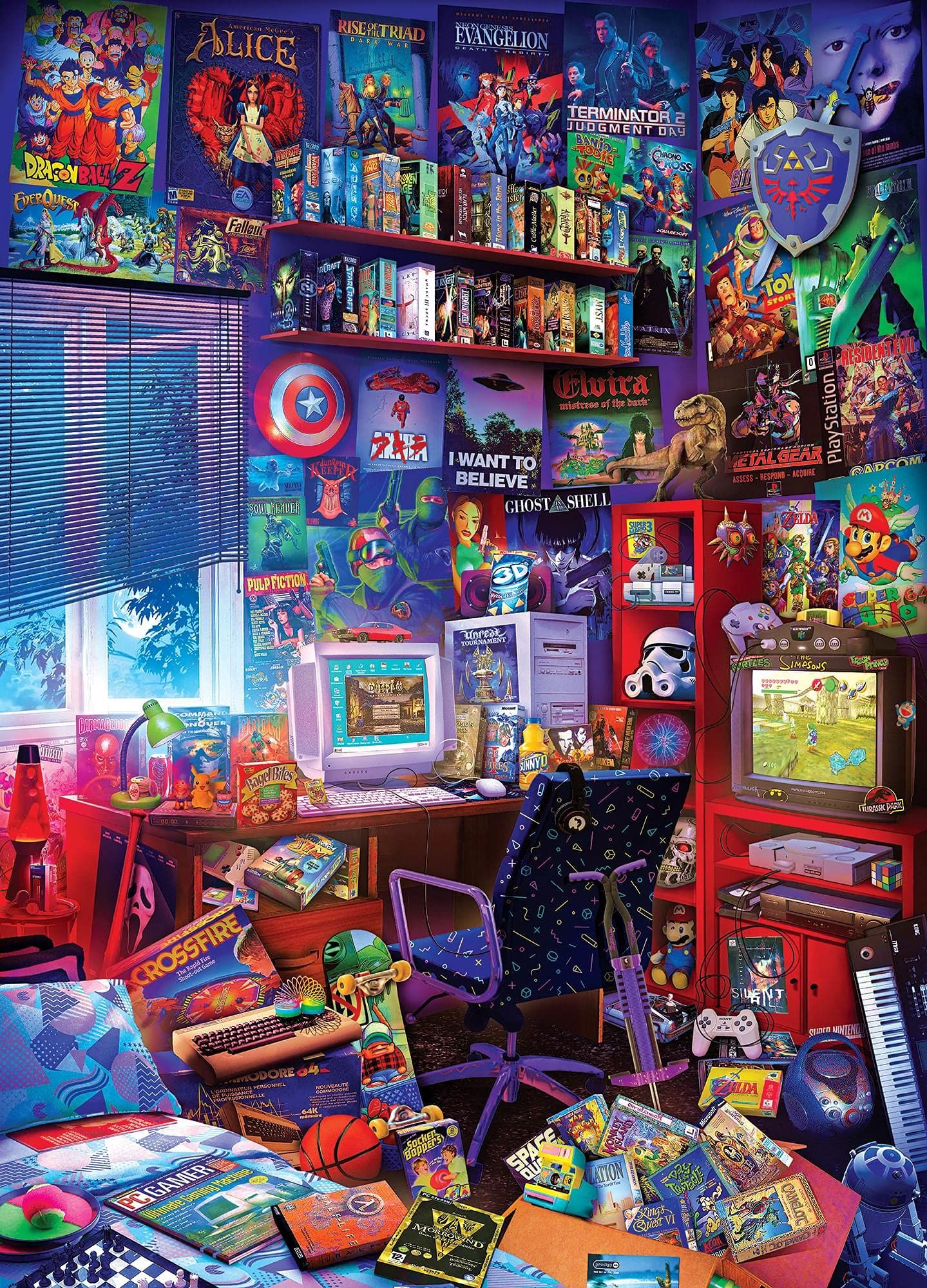 Retro Gamer Nostalgic Bedroom