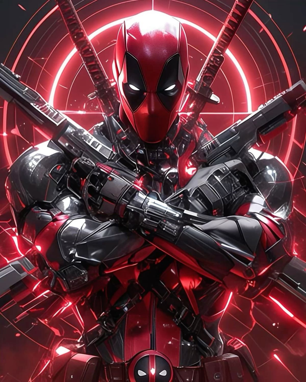 Armored Deadpool Portrait