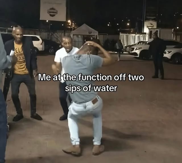 Two Sips of Water Dancing Meme